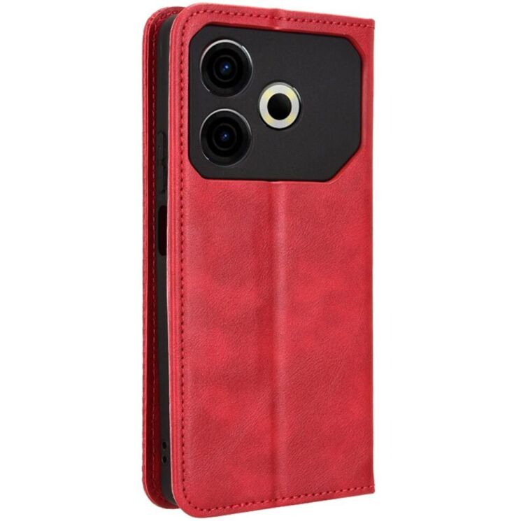 Чохол Deexe Retro Style для TECNO Pova 6 Neo - Red: фото 6 з 7
