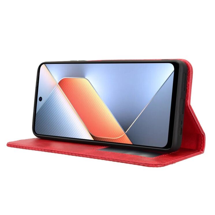 Чохол Deexe Retro Style для TECNO Pova 6 Neo - Red: фото 3 з 7