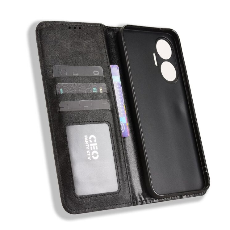 Чехол Deexe Retro Style для Xiaomi Poco F7 - Black: фото 4 из 18