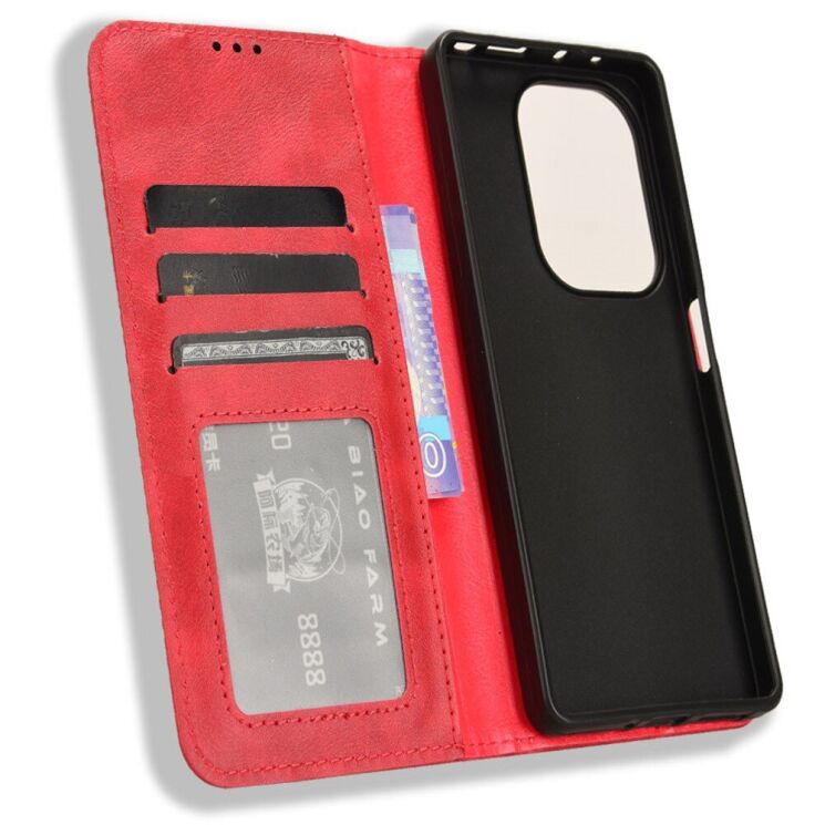 Чохол Deexe Retro Style для Xiaomi Redmi Note 13 Pro 4G / Note 14S / Poco M6 Pro - Red: фото 4 з 7