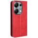 Чохол Deexe Retro Style для Xiaomi Redmi Note 13 Pro 4G / Note 14S / Poco M6 Pro - Red (345718R). Фото 6 з 7