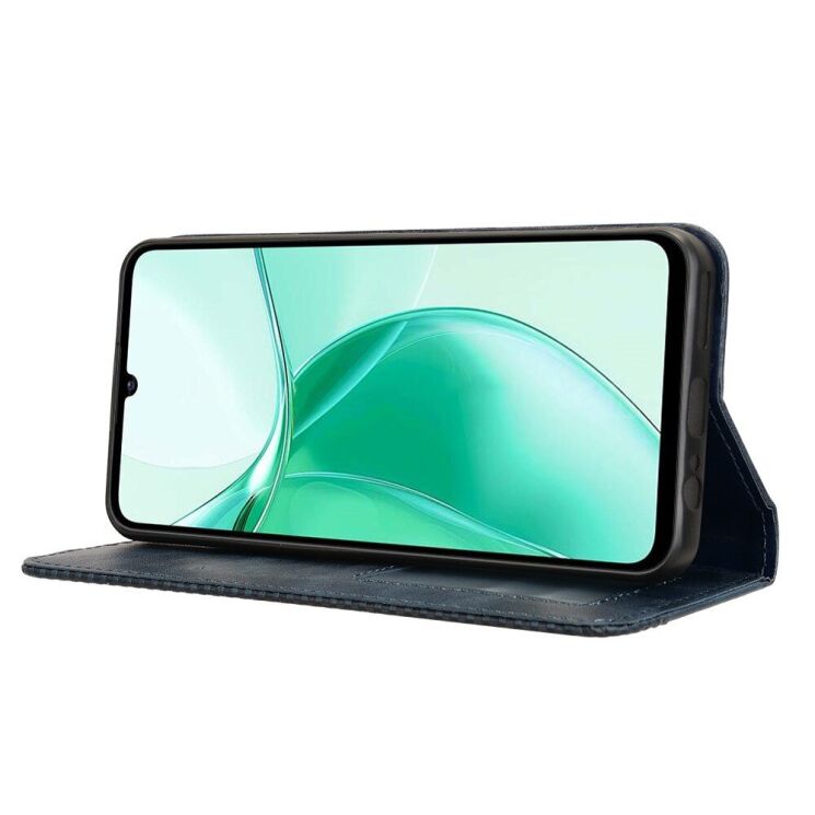 Чехол Deexe Retro Style для ZTE Blade A35 / Blade A55 - Blue: фото 3 из 7