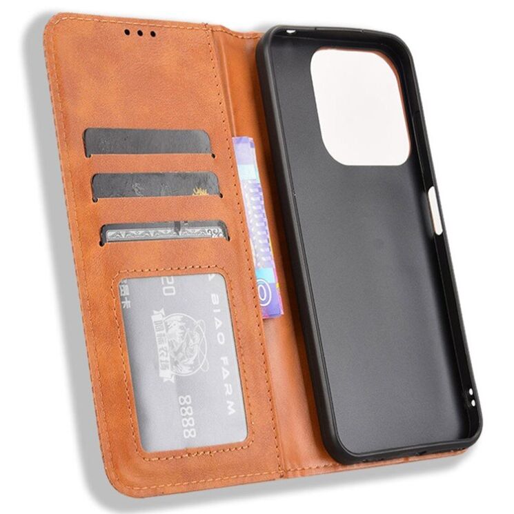 Чехол Deexe Retro Style для ZTE Nubia V70 - Brown: фото 4 из 7