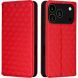 Чохол Deexe Rhombus Book для iPhone 18 Pro Max / 17 Pro Max - Red (423824R). Фото 1 з 10