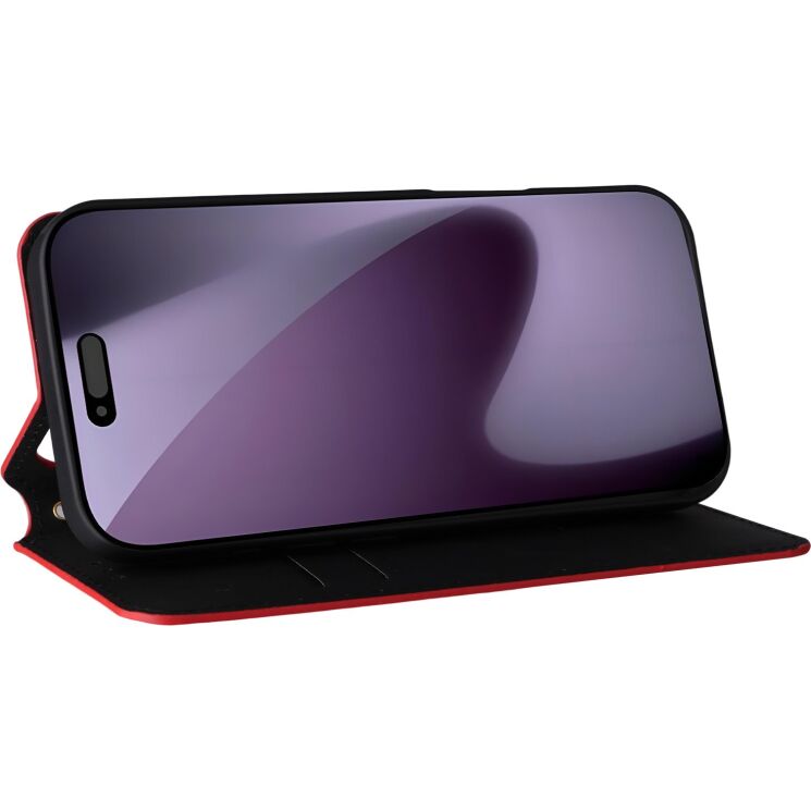 Чохол Deexe Rhombus Book для iPhone 18 Pro Max / 17 Pro Max - Red: фото 4 з 10