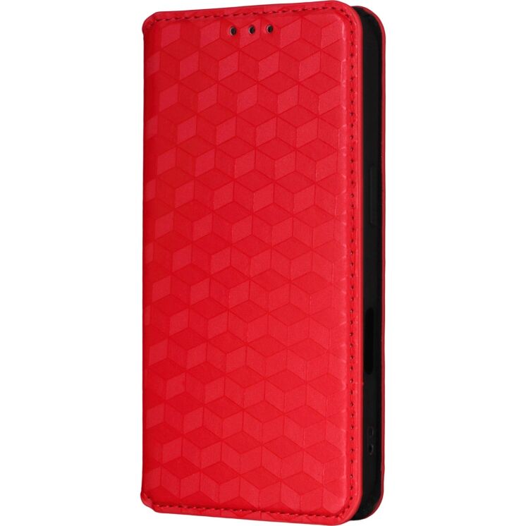 Чохол Deexe Rhombus Book для iPhone 18 Pro Max / 17 Pro Max - Red: фото 7 з 10