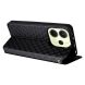 Чехол Deexe Rhombus Book для Xiaomi Redmi Note 14 4G - Black (373445B). Фото 4 из 6
