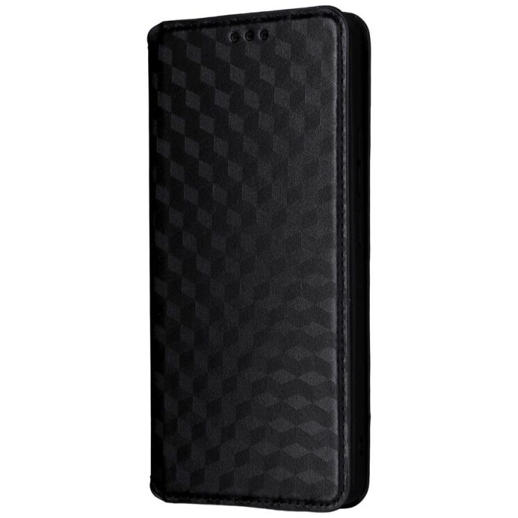 Чехол Deexe Rhombus Book для Xiaomi Redmi Note 14 4G - Black: фото 5 из 6