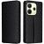 Чехол Deexe Rhombus Book для Xiaomi Redmi Note 14 4G - Black: фото 1 из 6