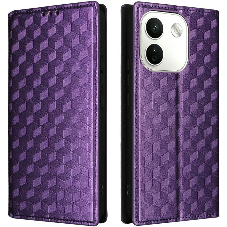 Чехол Deexe Rhombus Book для Xiaomi Redmi Note 17 Pro Max - Purple (430504V) Чехол Deexe Rhombus Book для Xiaomi Redmi Note 17 Pro Max - Purple: фото 1 из 7