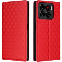 Чехол Deexe Rhombus Book для ZTE Blade A56 - Red: фото 1 из 10