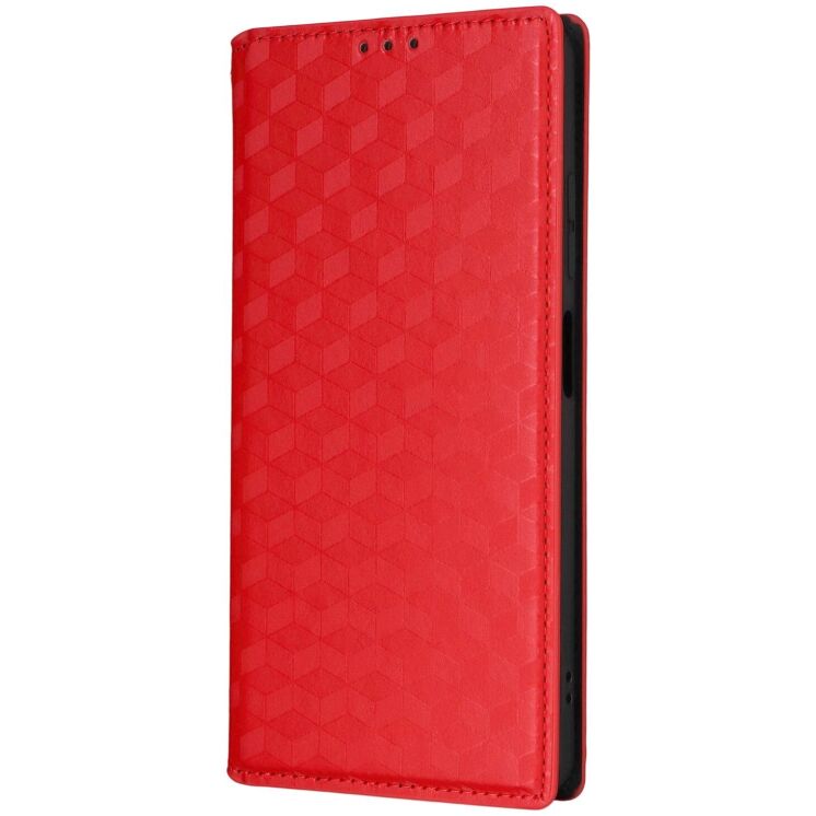 Чехол Deexe Rhombus Book для ZTE Blade A56 - Red: фото 7 из 10