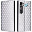 Чехол Deexe Rhombus Book для ZTE Nubia Neo 5 GT - Silver (432003S)