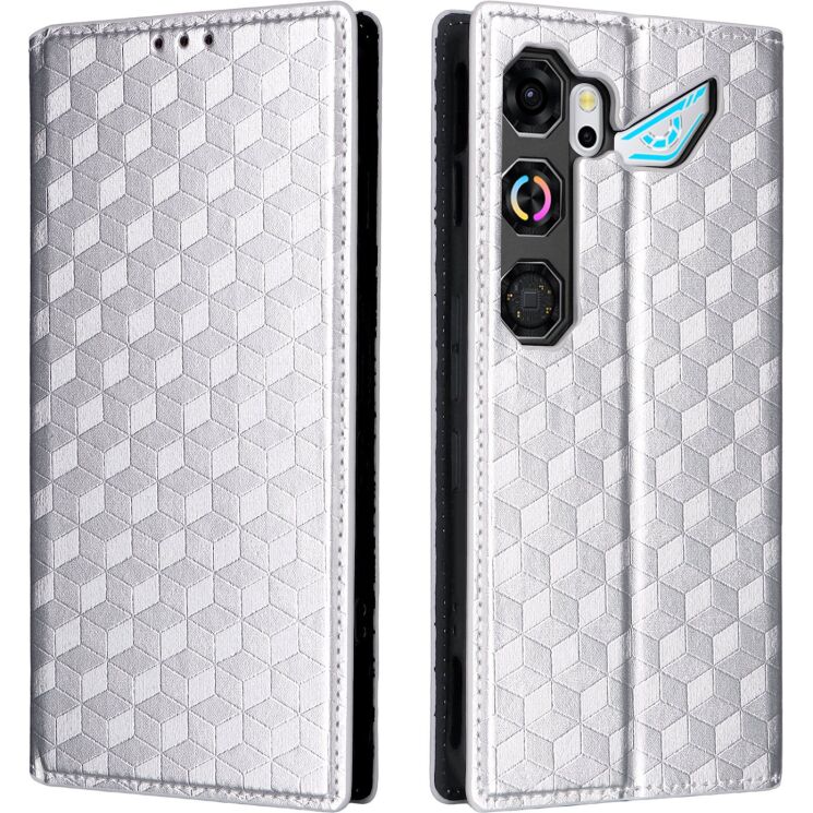 Чехол Deexe Rhombus Book для ZTE Nubia Neo 5 GT - Silver (432003S) Чехол Deexe Rhombus Book для ZTE Nubia Neo 5 GT - Silver: фото 1 из 8