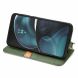 Чехол Deexe Rhombus Wallet для Motorola Moto G14 - Green (335544G). Фото 3 из 6