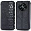 Чехол Deexe Rhombus Wallet для Realme 12 5G - Black (355911B)
