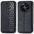 Чехол Deexe Rhombus Wallet для Realme 12 5G - Black: фото 1 из 6