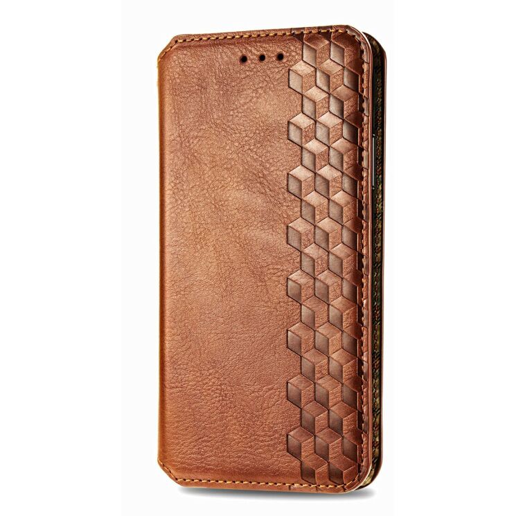 Чохол Deexe Rhombus Wallet для Samsung Galaxy S26 Ultra (S948) - Brown: фото 4 з 6