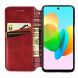Чехол Deexe Rhombus Wallet для TECNO Spark 20C - Red (345615R). Фото 2 из 6