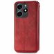 Чехол Deexe Rhombus Wallet для TECNO Spark 20C - Red (345615R). Фото 5 из 6