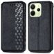 Чехол Deexe Rhombus Wallet для Xiaomi Redmi Note 14 4G - Black (373456B). Фото 2 из 10