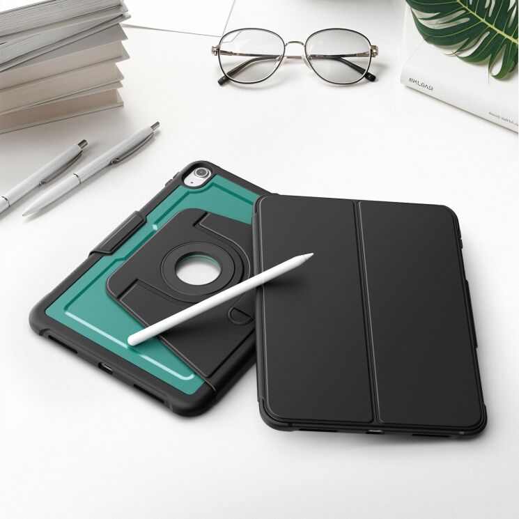 Чохол Deexe Urban Rotary для Apple iPad 10.9 (2022) / iPad 11 (2025) - Dark Green: фото 11 з 12