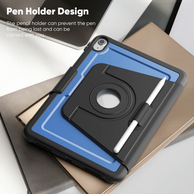 Чохол Deexe Urban Rotary для Apple iPad 10.9 (2022) / iPad 11 (2025) - Dark Green: фото 9 з 12