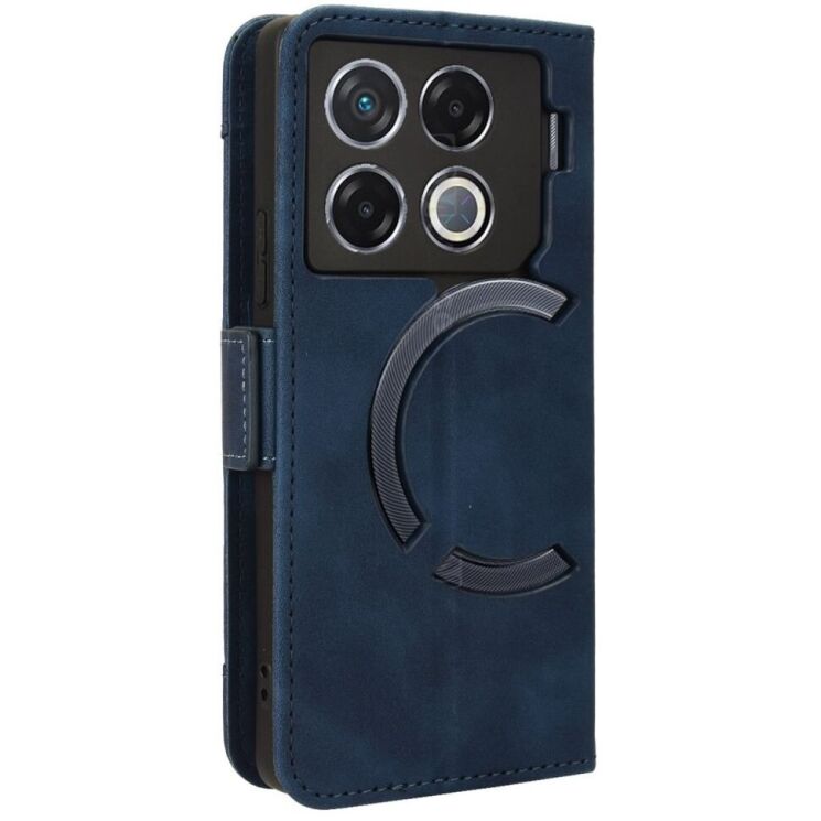Чехол Deexe Wallet Stand для Infinix GT 20 Pro - Blue: фото 6 из 8