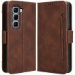 Чехол Deexe Wallet Stand для Infinix Hot 50 Pro - Brown (368904Z)