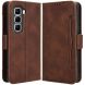 Чехол Deexe Wallet Stand для Infinix Hot 50 Pro - Brown (368904Z). Фото 1 из 7
