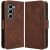Чехол Deexe Wallet Stand для Infinix Hot 50 Pro - Brown: фото 1 из 7
