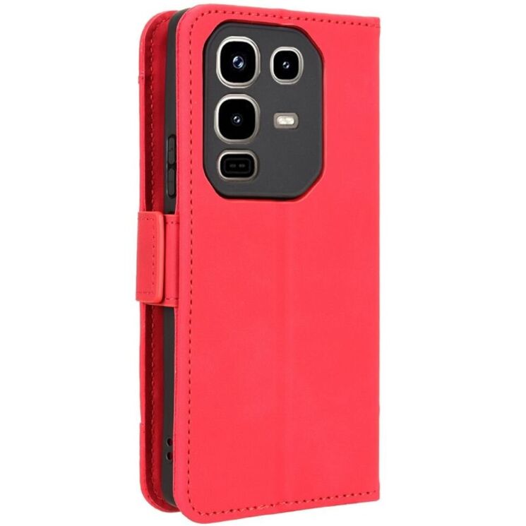 Чехол Deexe Wallet Stand для Infinix Note 50 / Note 50 Pro - Red: фото 7 из 7
