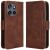 Чехол Deexe Wallet Stand для Motorola Edge 50 Neo - Brown: фото 1 из 7
