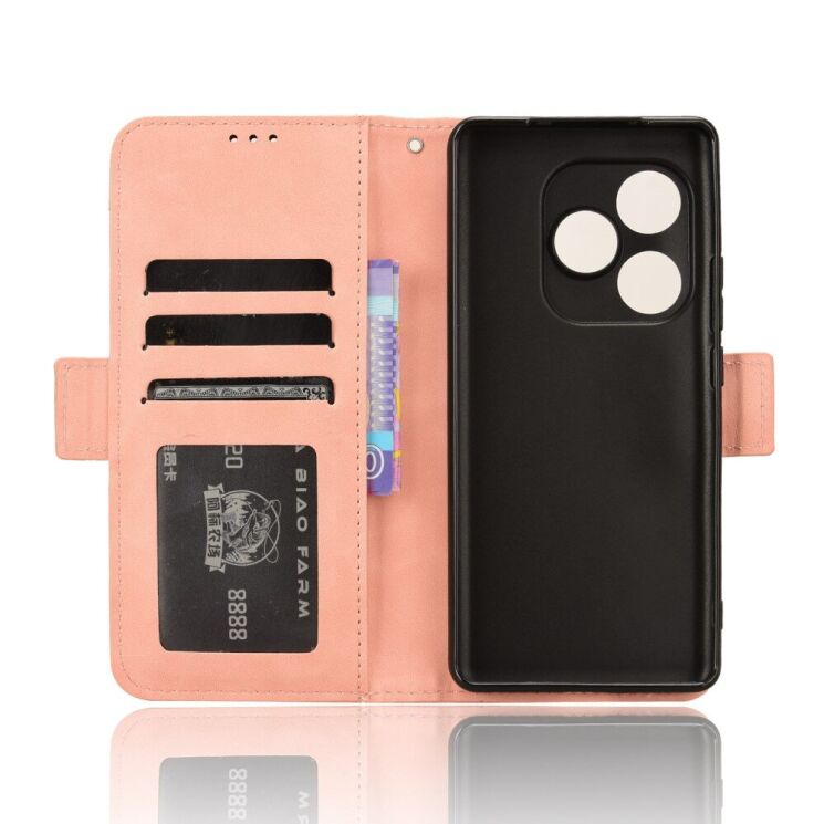 Чехол Deexe Wallet Stand для Realme GT Neo 6 SE / GT 6T / GT 6 - Pink: фото 5 из 7