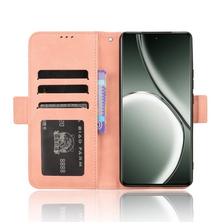 Чехол Deexe Wallet Stand для Realme GT Neo 6 SE / GT 6T / GT 6 - Pink: фото 3 из 7