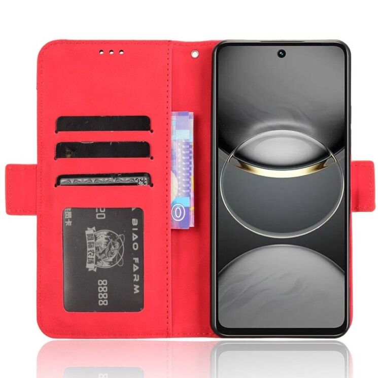 Чехол Deexe Wallet Stand для TECNO Spark 30 - Red: фото 2 из 8