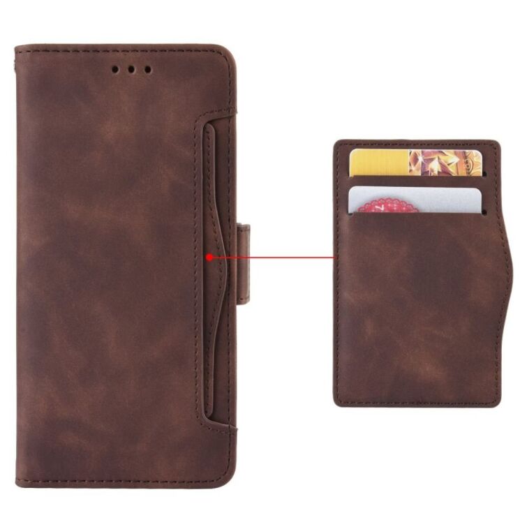 Чехол Deexe Wallet Stand для Xiaomi Redmi Note 14 4G - Brown: фото 5 из 7