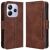 Чехол Deexe Wallet Stand для Xiaomi Redmi Note 14 4G - Brown: фото 1 из 7