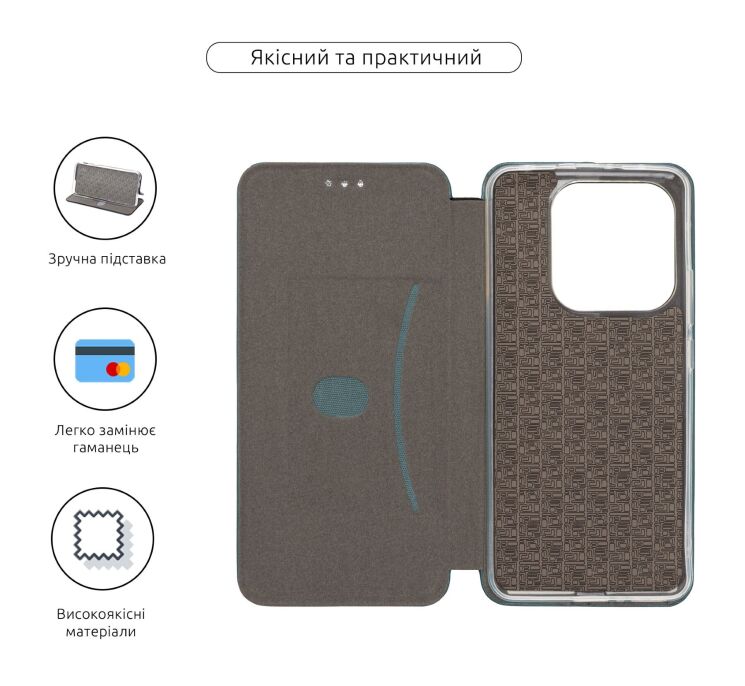 Чехол-книжка ArmorStandart G-Case для Xiaomi Redmi Note 14 4G - Green: фото 3 из 3