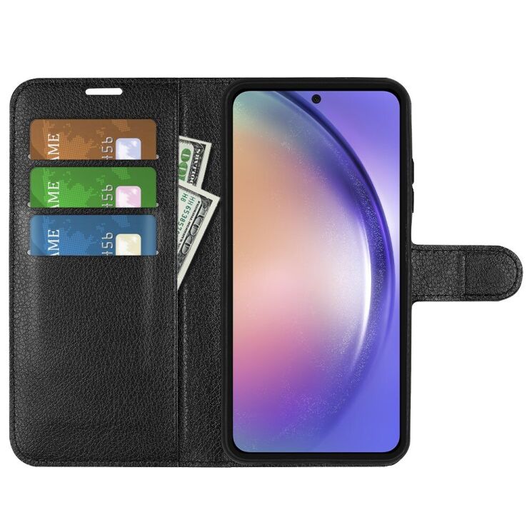Чехол-книжка Deexe Book Type для Samsung Galaxy A55 (A556) - Black: фото 2 из 9
