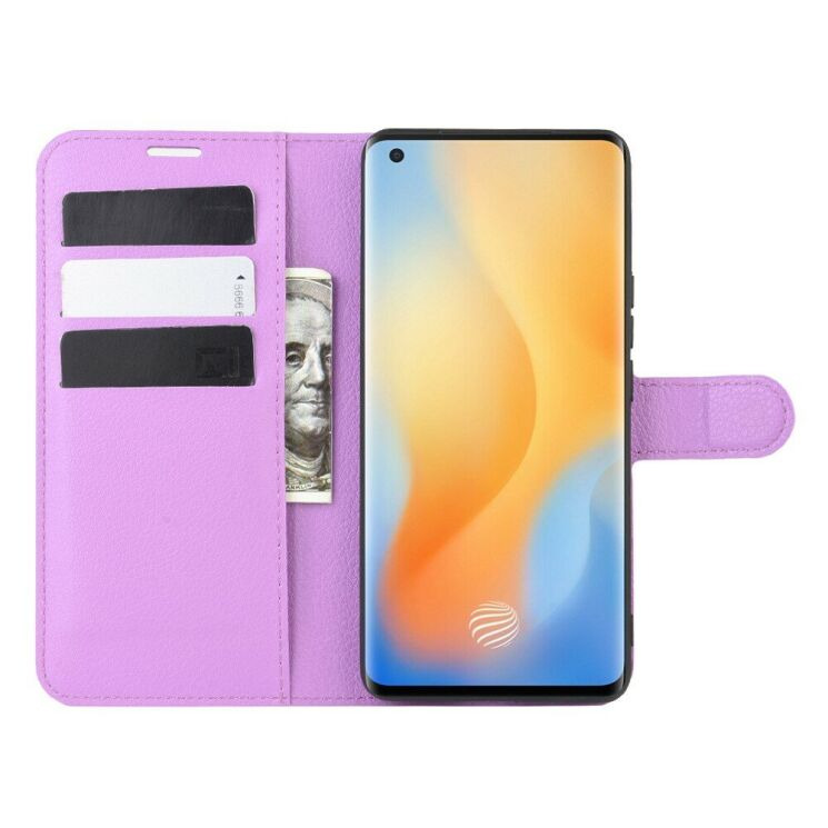 Класичний чохол-книжка Deexe Book Type для VIVO X50 Pro - Purple: фото 4 з 6