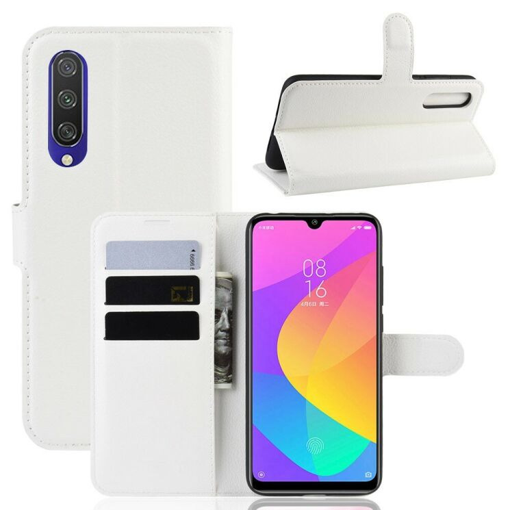 Класичний чохол-книжка Deexe Book Type для Xiaomi Mi CC9e / Mi A3 - White: фото 1 з 6