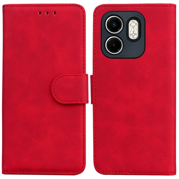 Чехол-книжка Deexe Classic Series для Infinix Smart 9 (X6532) / Hot 50i (X6531) - Red: фото 1 из 7