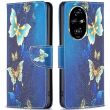 Чохол-книжка Deexe Color Wallet для Honor 200 Pro - Golden Butterflies (362140F)