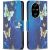 Чехол-книжка Deexe Color Wallet для Honor 200 Pro - Golden Butterflies: фото 1 из 6