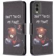 Чехол-книжка Deexe Color Wallet для Nokia C32 - Bear (327419A)