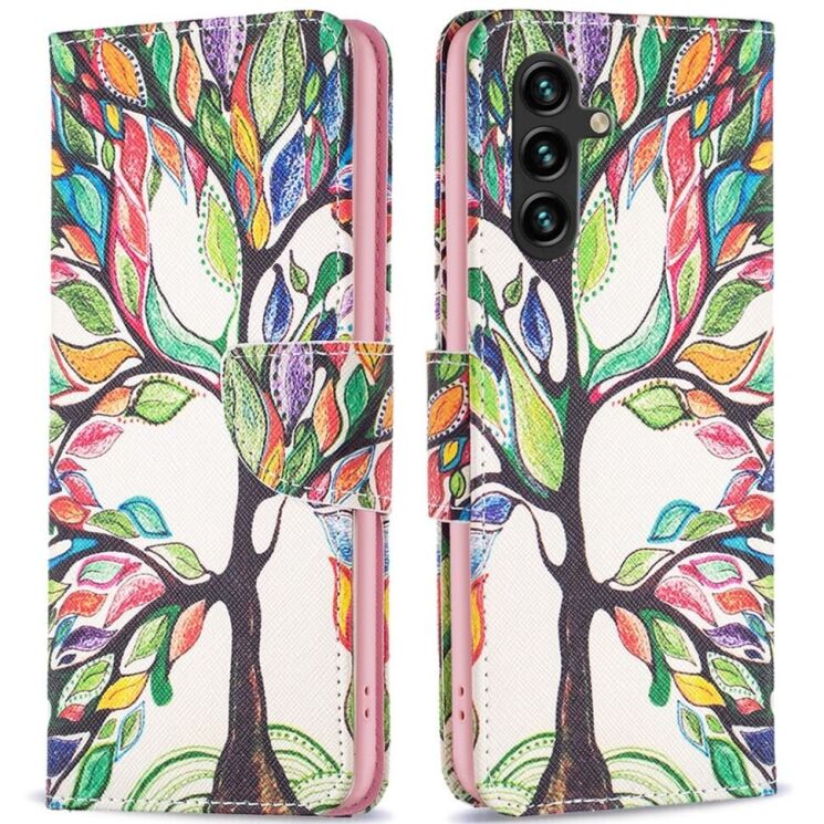 Чехол-книжка Deexe Color Wallet для Samsung Galaxy A56 (A566) - Life Tree: фото 1 из 7