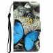 Чехол-книжка Deexe Color Wallet для Samsung Galaxy M11 (M115) - Blue Butterfly (255106P). Фото 1 из 5