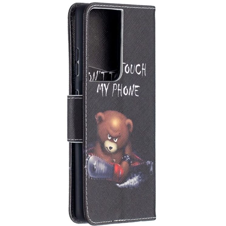 Чехол-книжка Deexe Color Wallet для Samsung Galaxy S21 Ultra (G998) - Bear: фото 4 из 9