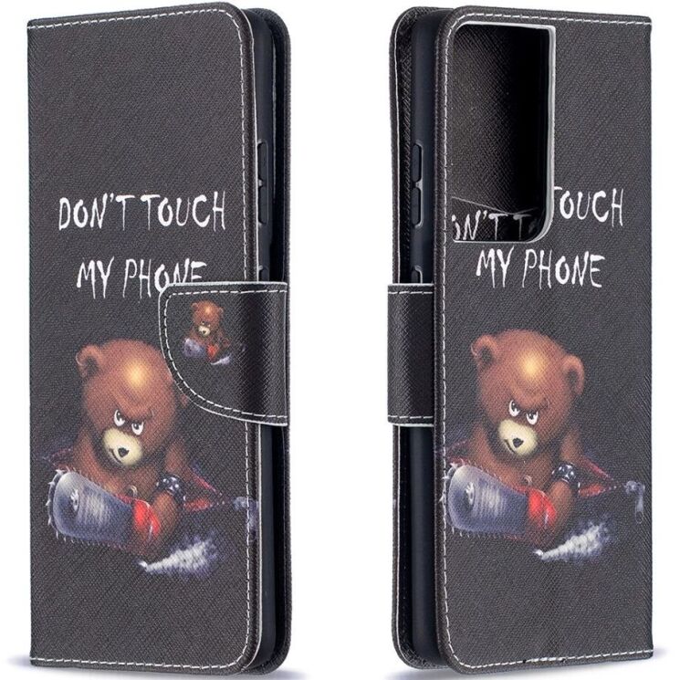 Чехол-книжка Deexe Color Wallet для Samsung Galaxy S21 Ultra (G998) - Bear: фото 2 из 9